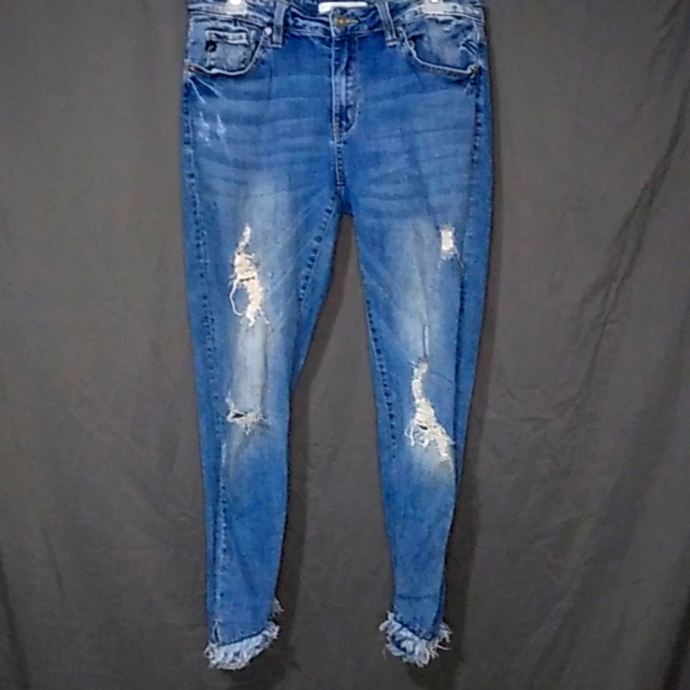 30 KanCan Blue Ripped Distressed Medium Rise Jeans